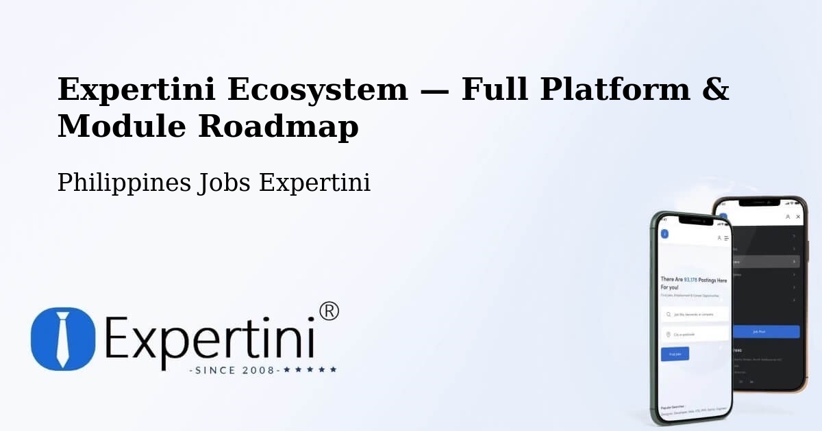 Expertini Ecosystem — Full Platform & Module Roadmap – Libagon