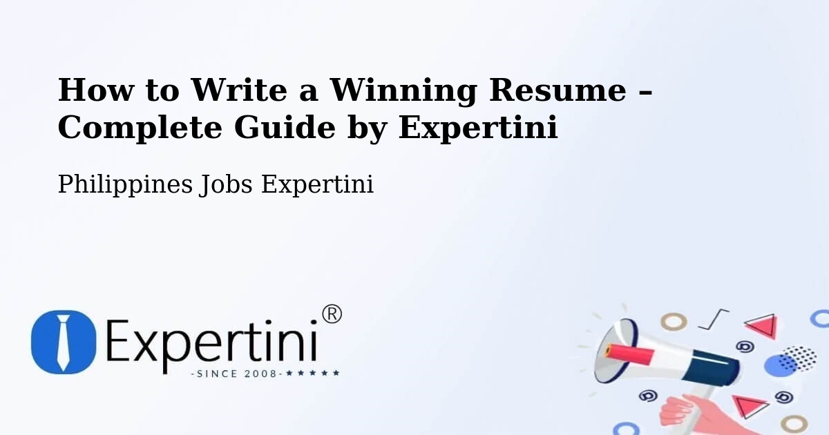Resume Writing Guide for Job Seekers – Libagon - Libagon, Philippines Jobs Expertini