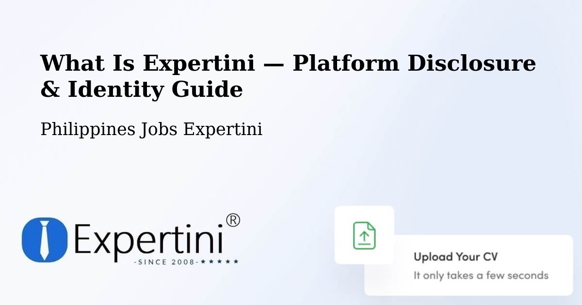 What Is Expertini — Platform Disclosure & Identity Guide – Libagon
